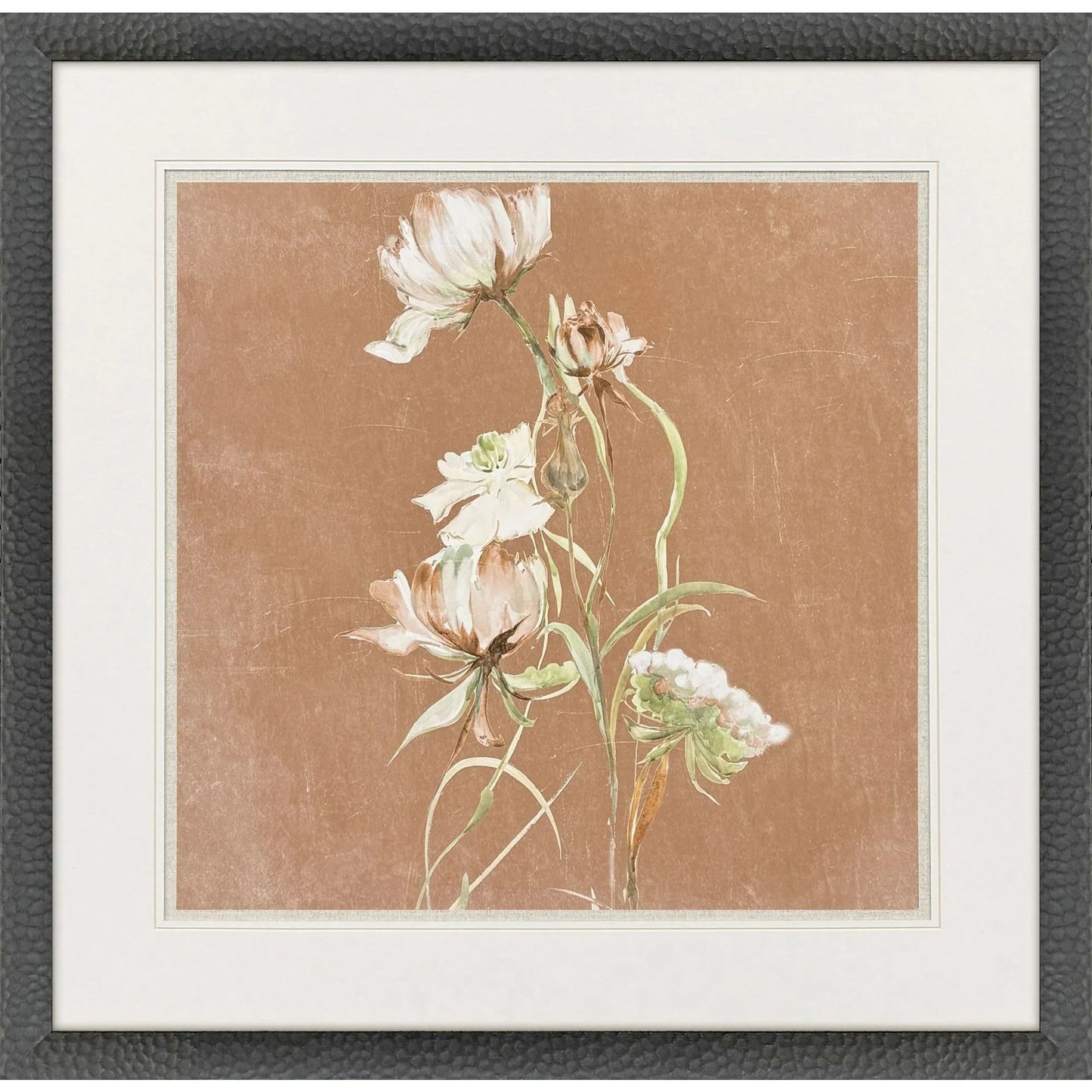 Wildflowers Wood White Framed Wall Art