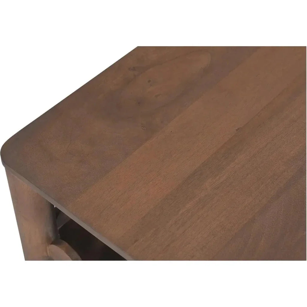 Wiley Wood Brown Rectangular Coffee Table - LOOMLAN - Moe's Home - Coffee Tables