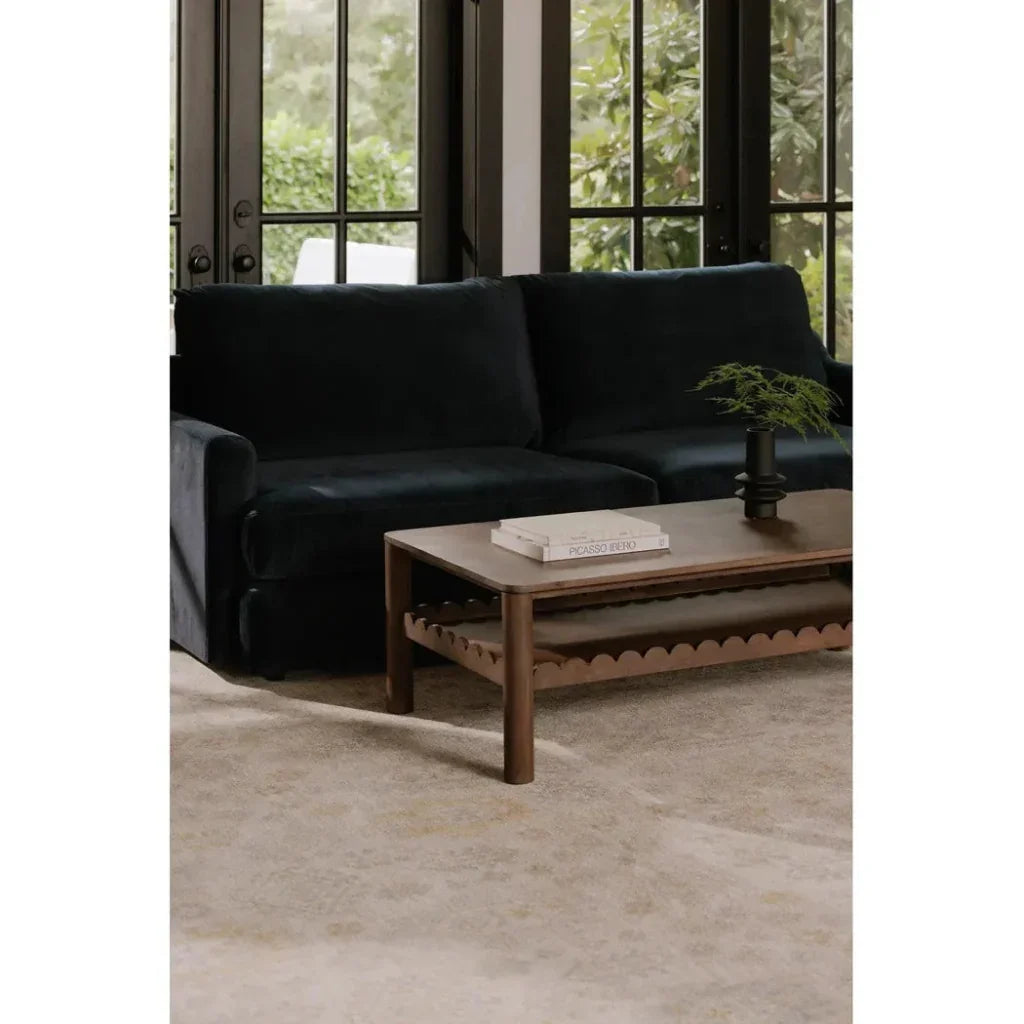 Wiley Wood Brown Rectangular Coffee Table - LOOMLAN - Moe's Home - Coffee Tables