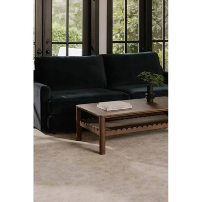 Wiley Wood Brown Rectangular Coffee Table - LOOMLAN - Moe's Home - Coffee Tables
