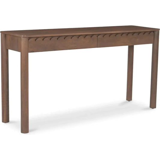 Wiley Wood Brown Rectangular Console Table - LOOMLAN - Moe's Home - Console Tables