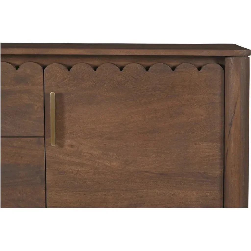 Wiley Wood Vintage Brown 3 Drawer Sideboard - LOOMLAN - Moe's Home - Sideboards