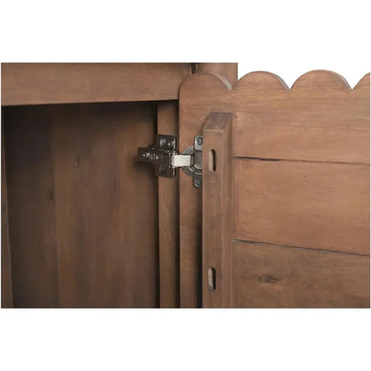 Wiley Wood Vintage Brown 4 Door Sideboard - LOOMLAN - Moe's Home - Sideboards