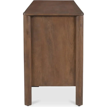 Wiley Wood Vintage Brown 4 Door Sideboard - LOOMLAN - Moe's Home - Sideboards