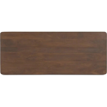 Wiley Wood Vintage Brown Desk-Home Office Desks-Moe's Home-LOOMLAN