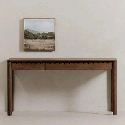 Wiley Wood Vintage Brown Desk-Home Office Desks-Moe's Home-LOOMLAN