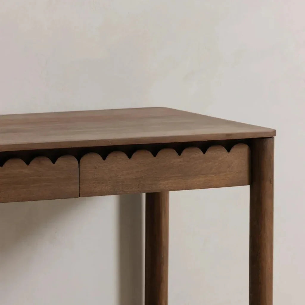 Wiley Wood Vintage Brown Desk-Home Office Desks-Moe's Home-LOOMLAN