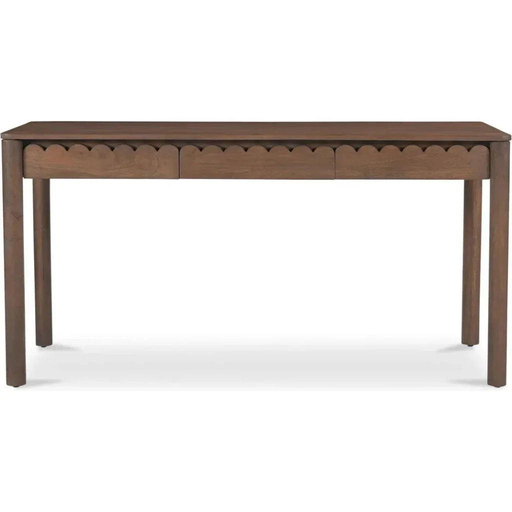 Wiley Wood Vintage Brown Desk-Home Office Desks-Moe's Home-LOOMLAN