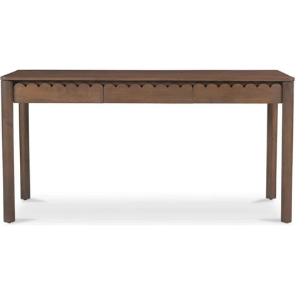 Wiley Wood Vintage Brown Desk-Home Office Desks-Moe's Home-LOOMLAN