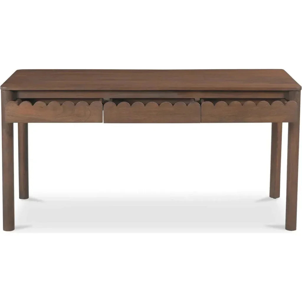 Wiley Wood Vintage Brown Desk-Home Office Desks-Moe's Home-LOOMLAN