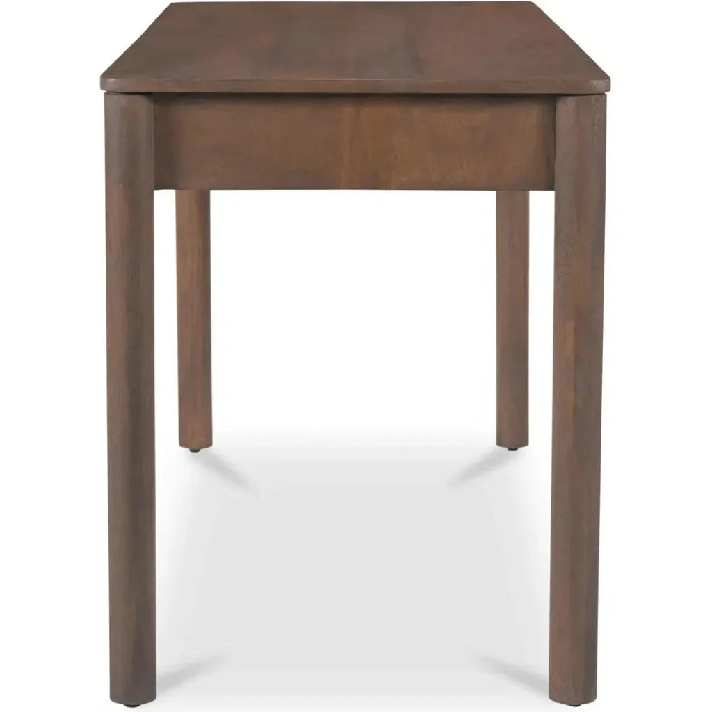 Wiley Wood Vintage Brown Desk-Home Office Desks-Moe's Home-LOOMLAN