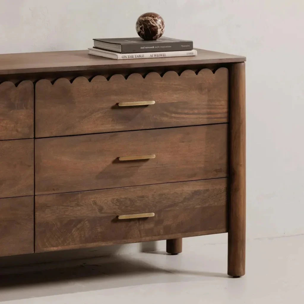 Wiley Wood Vintage Brown Dresser - LOOMLAN - Moe's Home - Dressers
