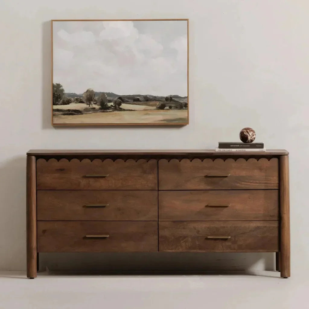 Wiley Wood Vintage Brown Dresser - LOOMLAN - Moe's Home - Dressers