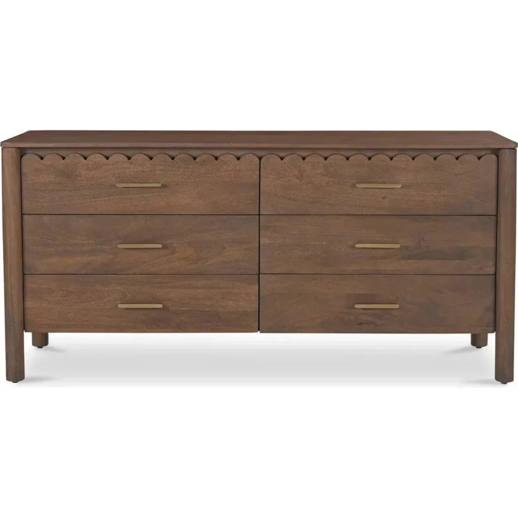 Wiley Wood Vintage Brown Dresser - LOOMLAN - Moe's Home - Dressers