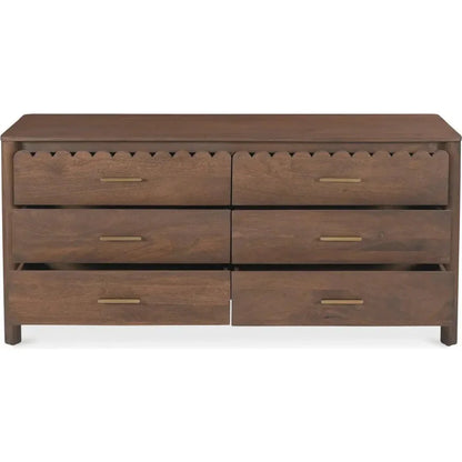 Wiley Wood Vintage Brown Dresser - LOOMLAN - Moe's Home - Dressers