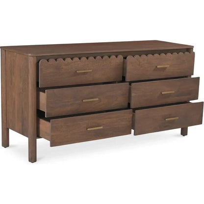 Wiley Wood Vintage Brown Dresser - LOOMLAN - Moe's Home - Dressers