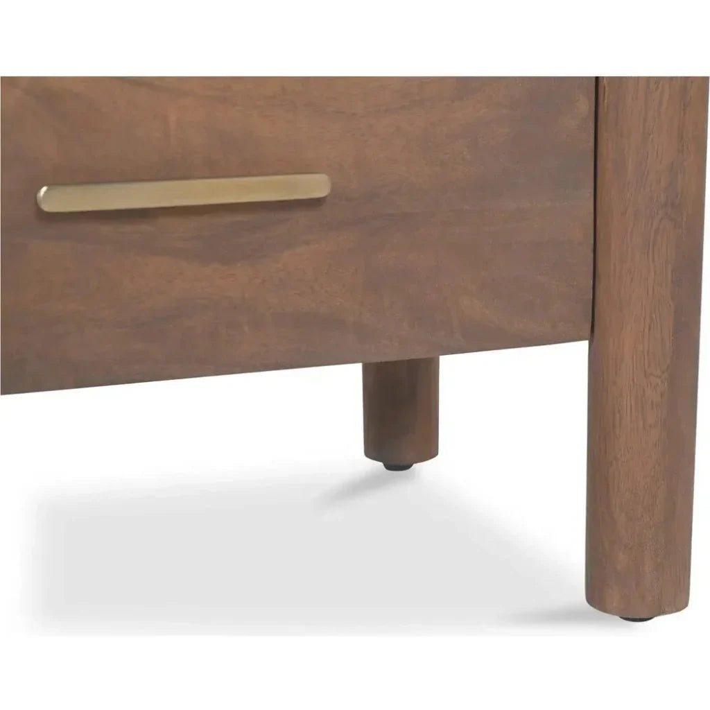 Wiley Wood Vintage Brown Nightstand - LOOMLAN - Moe's Home - Nightstands