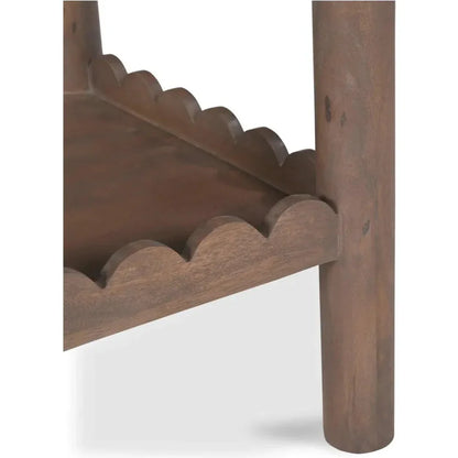 Wiley Wood Vintage Brown Square Side Table - LOOMLAN - Moe's Home - Side Tables