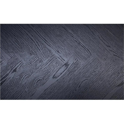 William Oak Veneer Black Oval Dining Table-Dining Tables-Moe's Home-LOOMLAN