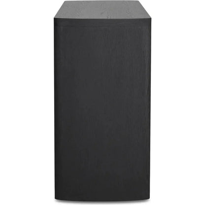 William Oak Veneer and Metal Black Sideboard - LOOMLAN - Moe's Home - Sideboards