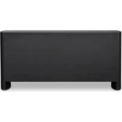William Oak Veneer and Metal Black Sideboard - LOOMLAN - Moe's Home - Sideboards