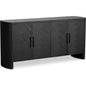 William Oak Veneer and Metal Black Sideboard - LOOMLAN - Moe's Home - Sideboards