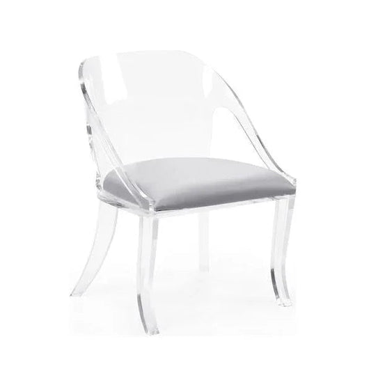 Williams Clear Acrylic Frame Armless Chair - LOOMLAN - Chelsea House - Dining Chairs