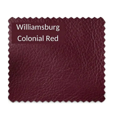 Williamsburg Burgundy Red Leather Sofa Made the USA - LOOMLAN - Uptown Sebastian - Sofas & Loveseats