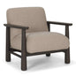 Willmar Mushroom Gray Fabric Lounge Chair