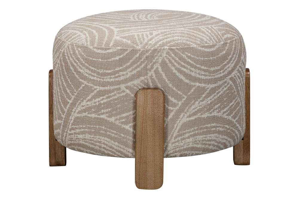Willow Brown Plush Comfort Accent Ottoman - LOOMLAN - Bassett Mirror - Ottomans
