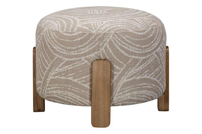 Willow Brown Plush Comfort Accent Ottoman - LOOMLAN - Bassett Mirror - Ottomans