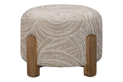 Willow Brown Plush Comfort Accent Ottoman - LOOMLAN - Bassett Mirror - Ottomans