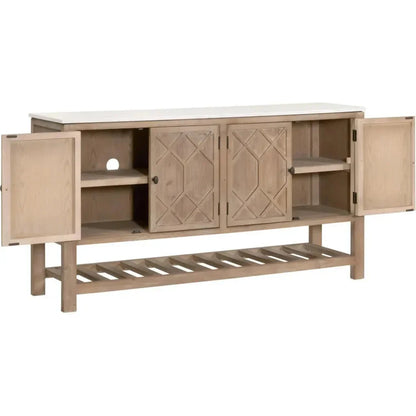 Willow Media Sideboard White Pine White Quartz - LOOMLAN - Essentials For Living - Sideboards