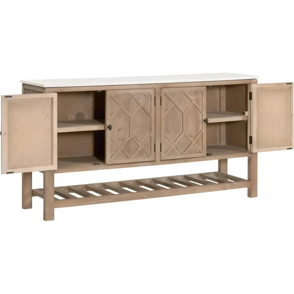 Willow Media Sideboard White Pine White Quartz - LOOMLAN - Essentials For Living - Sideboards