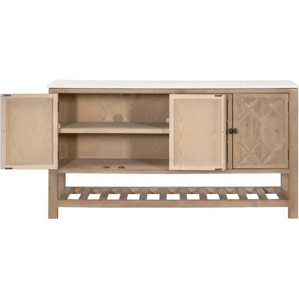 Willow Media Sideboard White Pine White Quartz - LOOMLAN - Essentials For Living - Sideboards