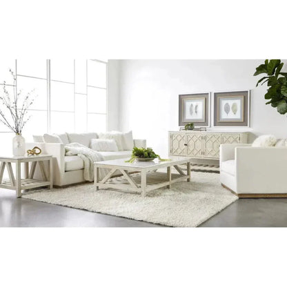 Willow Media Sideboard White Pine White Quartz - LOOMLAN - Essentials For Living - Sideboards