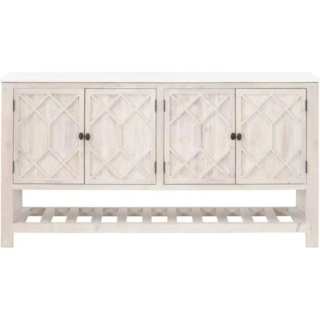 Willow Media Sideboard White Pine White Quartz - LOOMLAN - Essentials For Living - Sideboards