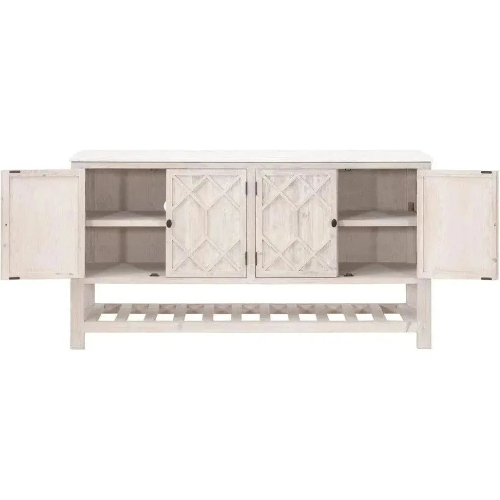 Willow Media Sideboard White Pine White Quartz - LOOMLAN - Essentials For Living - Sideboards