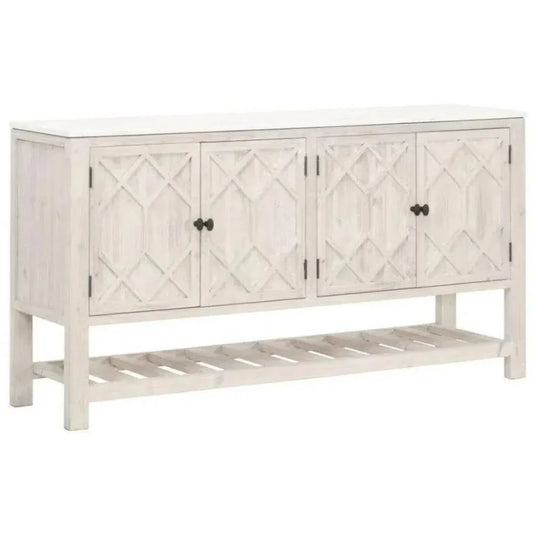 Willow Media Sideboard White Pine White Quartz - LOOMLAN - Essentials For Living - Sideboards