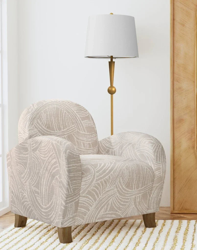 Willow Natural Wood Finish Accent Chair - LOOMLAN - Bassett Mirror - Club Chairs