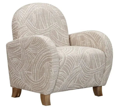 Willow Natural Wood Finish Accent Chair - LOOMLAN - Bassett Mirror - Club Chairs