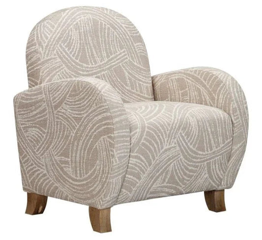 Willow Natural Wood Finish Accent Chair - LOOMLAN - Bassett Mirror - Club Chairs
