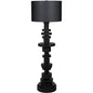 Wilton Black Steel Floor Lamp with Shade-Floor Lamps-Noir-LOOMLAN