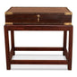 Winchester Box On Stand Leather Accent Cabinet - LOOMLAN - Sarreid - Side Tables