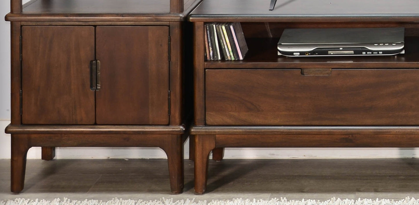 Windmere Two Drawers Media Console with Shelving Unit