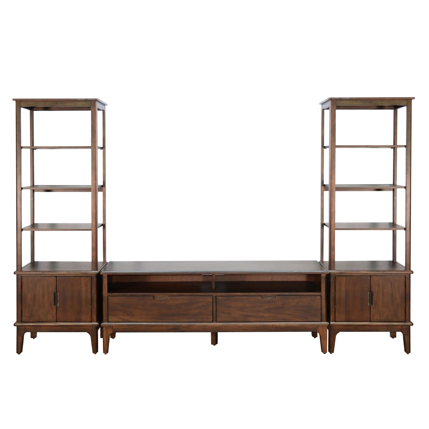Windmere Two Drawers Media Console with Shelving Unit