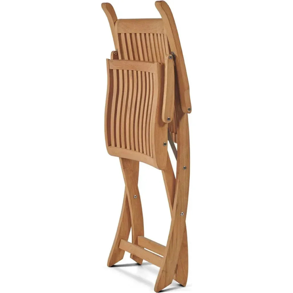 Winford Teak Outdoor Folding Armchair-Outdoor Accent Chairs-HiTeak-LOOMLAN