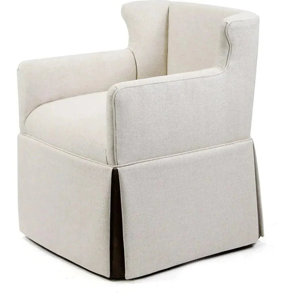 Wingback Arms Madsen Skirt Dining Chair - LOOMLAN - Peninsula Home - Dining Chairs