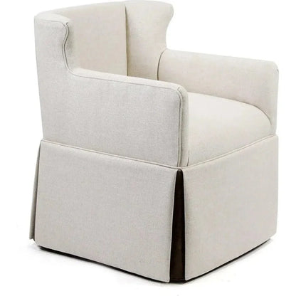 Wingback Arms Dining Chair Madsen Skirt - LOOMLAN - Peninsula Home - Dining Chairs