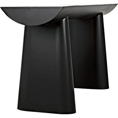 Winston Black Steel Rectangle Console Table - LOOMLAN - Noir - Console Tables